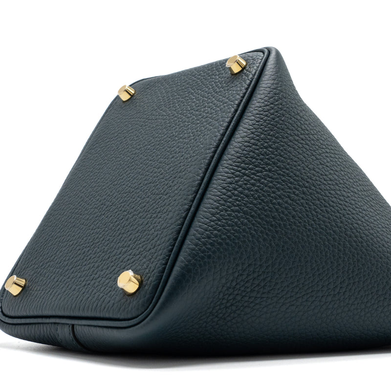 Hermes picotin 18 lock bag clemence vert cypres GHW stamp U