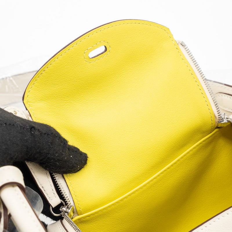 Hermes mini lindy swift Nata / lime SHW stamp B
