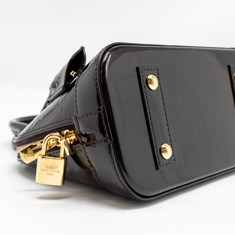 Louis Vuitton Alma BB Monogram Patent Leather Amatante GHW