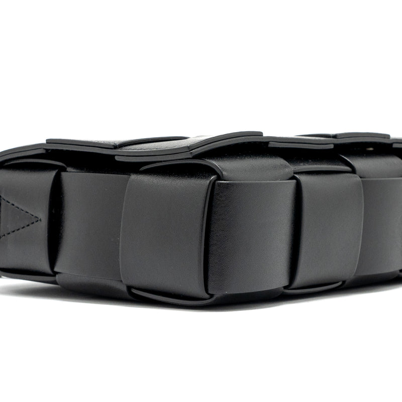 Bottega Veneta Small Cassette Leather Black SHW
