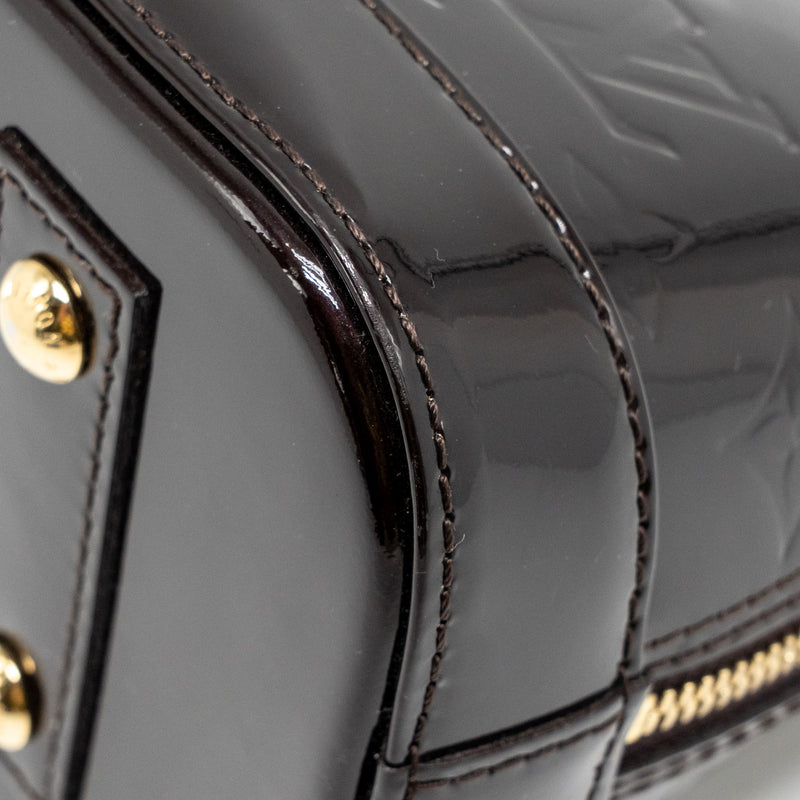 Louis Vuitton Alma BB Monogram Patent Leather Amatante GHW