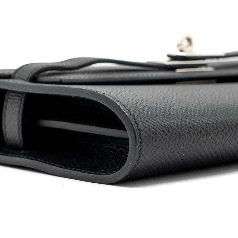 Hermes Kelly To Go Epsom Black SHW Stamp U