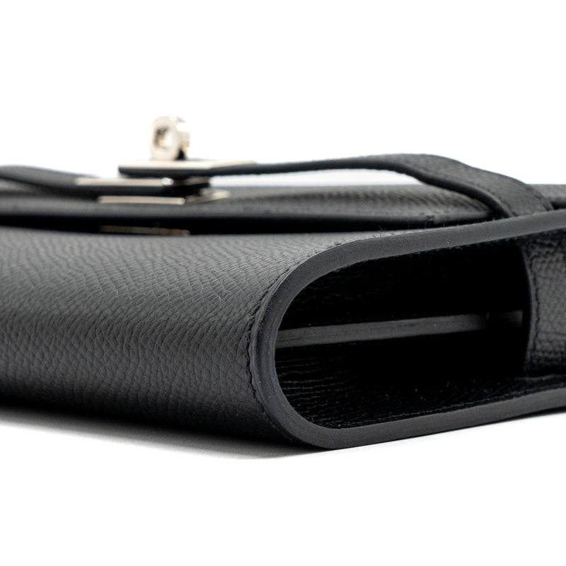 Hermes Kelly To Go Epsom Black SHW Stamp U
