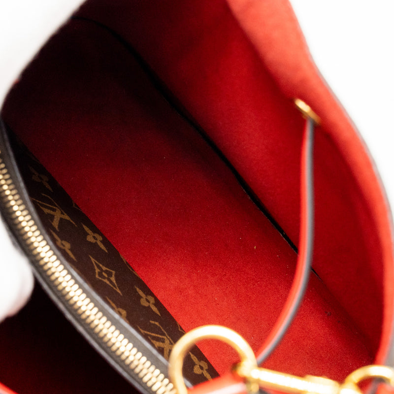 LOUIS VUITTON Neo Noe Monogram Canvas Red GHW