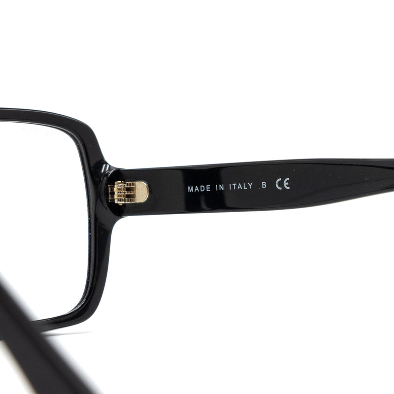 Chanel 5408-A Square Glasses Frame Letter Black GHW