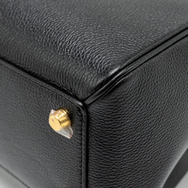 Celine 16 Bag Grained Calfskin Black GHW