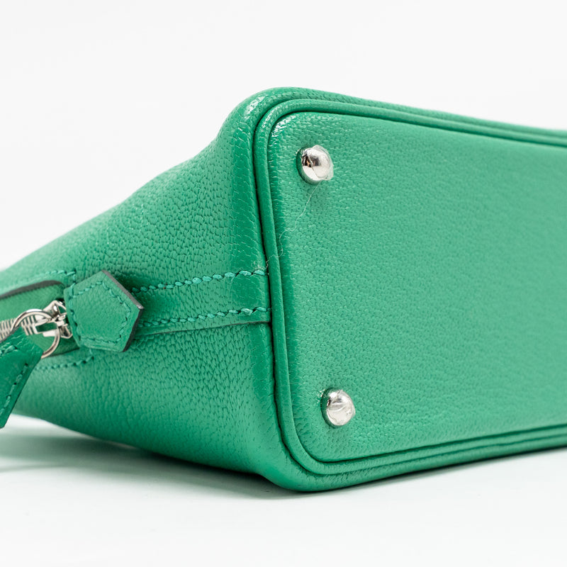 Hermes Mini Bolide Chèvre Mysore 6W Menthe SHW Stamp U