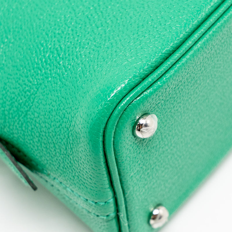 Hermes Mini Bolide Chèvre Mysore 6W Menthe SHW Stamp U