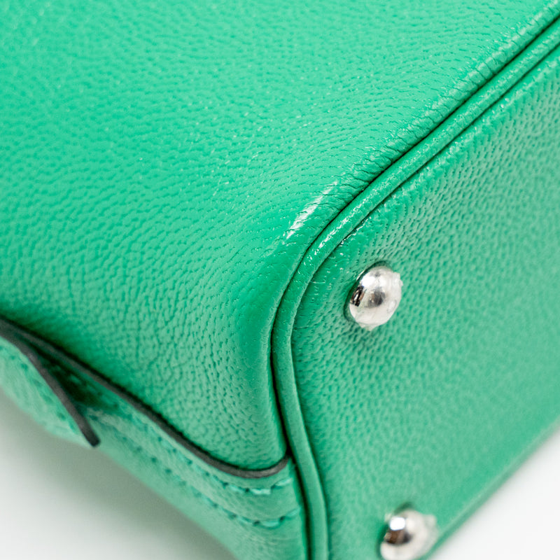 Hermes Mini Bolide Chèvre Mysore 6W Menthe SHW Stamp U