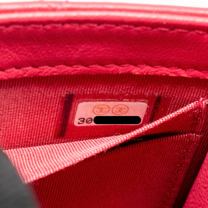 Chanel Mini Trendy CC Clutch with Chain Lambskin Pink LGHW
