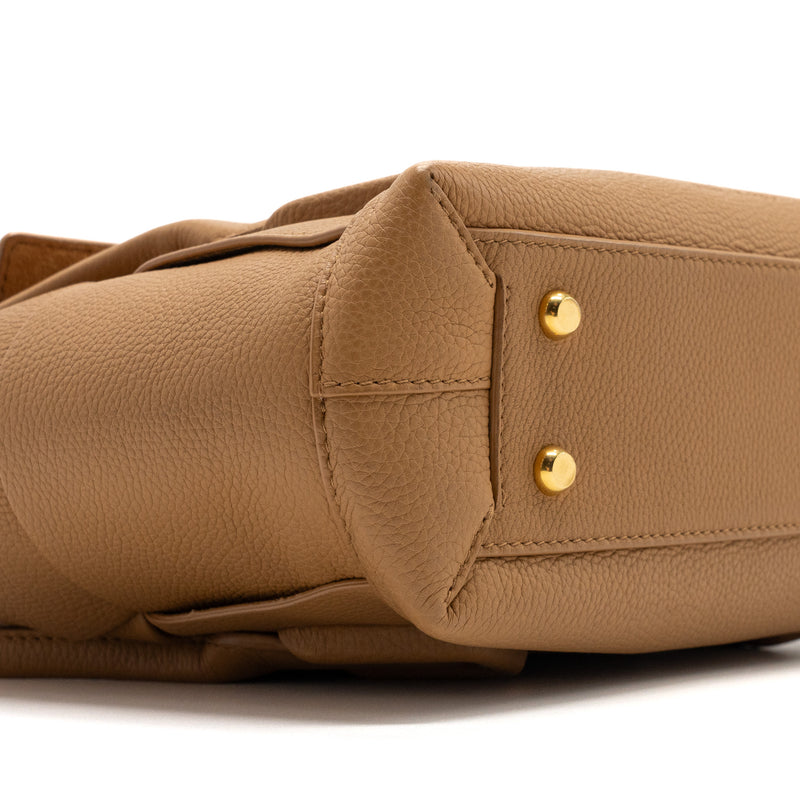 Bottega Veneta Small Arco Bag Calfskin Wood GHW