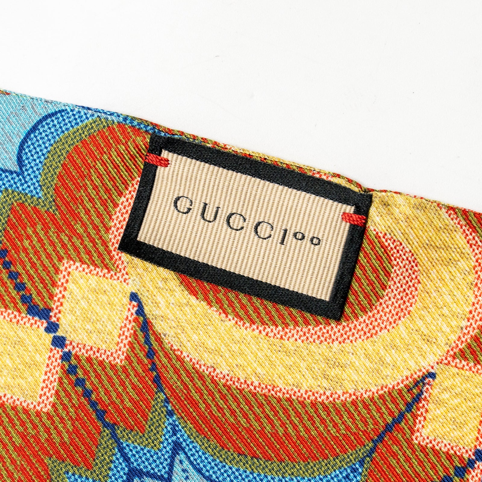 Gucci 100th Anniversary Limited Edition 17/2 x 180 Scarf GG Logo Silk