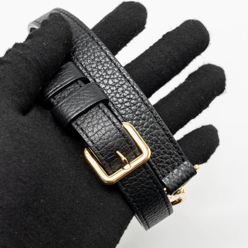 Louis Vuitton Capucines BB with Monogram Flower Embellishments Taurillon Black GHW