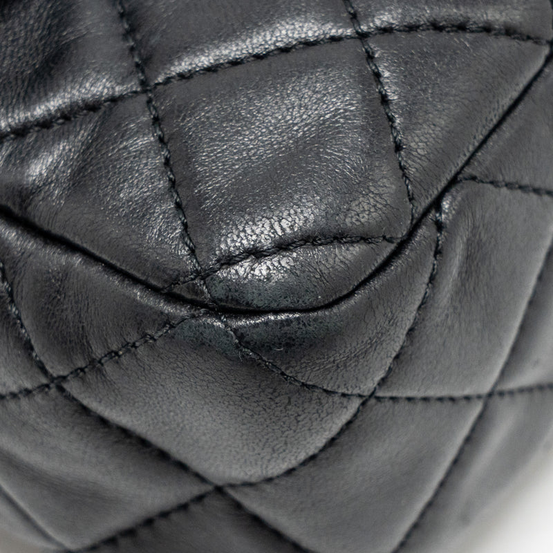 Chanel Pearl Crush Mini Rectangular Flap Bag Lambskin Black GHW