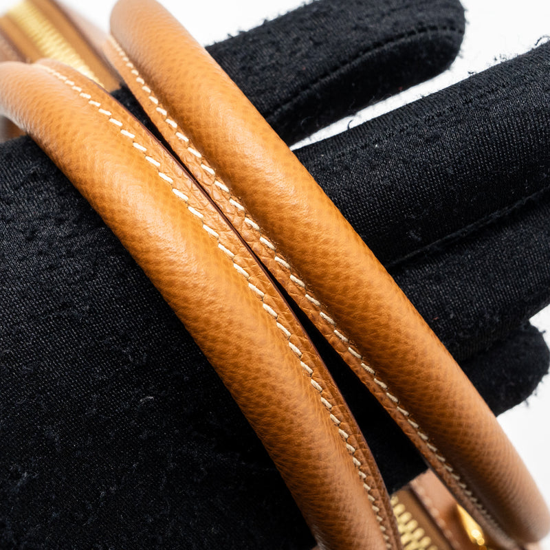 Hermes Bolide 31 Epsom Gold GHW Stamp Circle Z