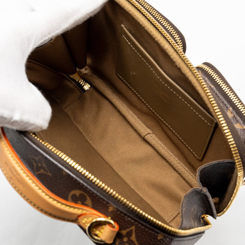 Louis Vuitton utility crossbody bag monogram canvas GHW