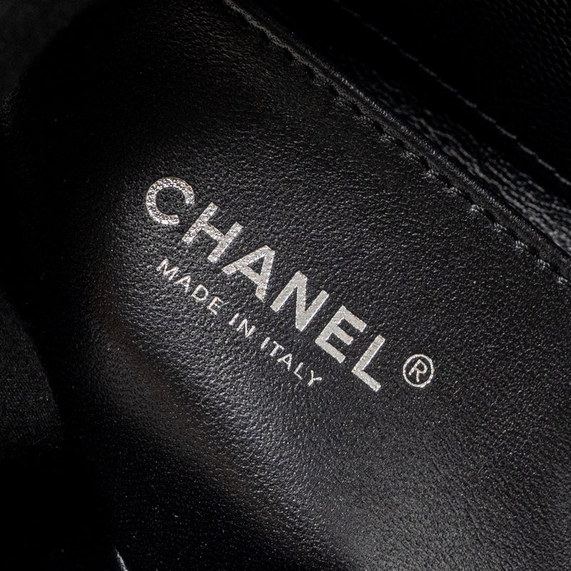 Chanel Small Boy Bag Caviar black Ruthenium Hardware (microchip)