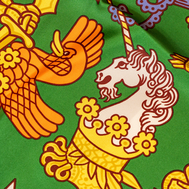 Hermes 90cm silk scarf Duels Oniriques Multicoloured