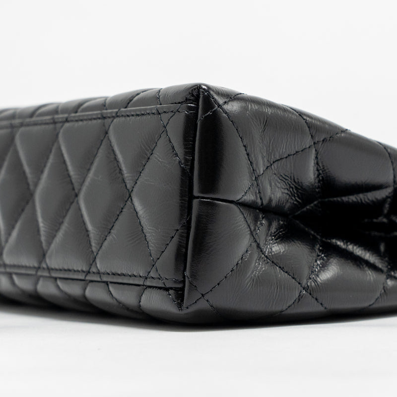 CHANEL Mini Kelly Shopping Tote Bag Calfskin Black GHW (Microchip)
