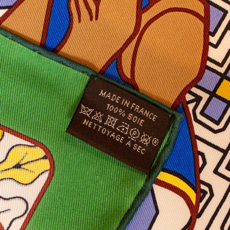 Hermes 90cm silk scarf Duels Oniriques Multicoloured