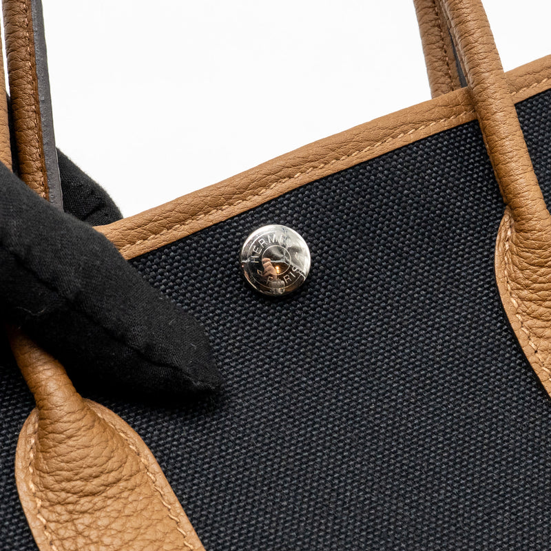 Hermes Garden Party 30 Canvas/Negonda Black/Alezan SHW Stamp B