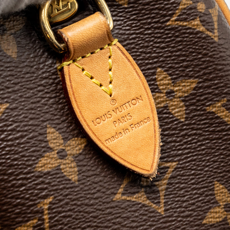 Louis Vuitton Speedy 20 bandouliere  monogram canvas black strap GHW