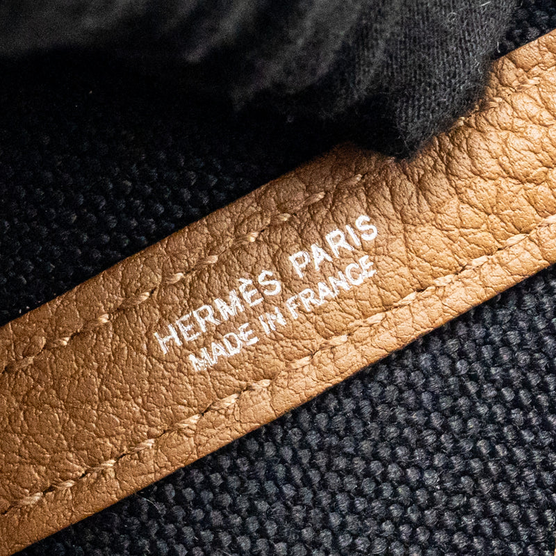 Hermes Garden Party 30 Canvas/Negonda Black/Alezan SHW Stamp B
