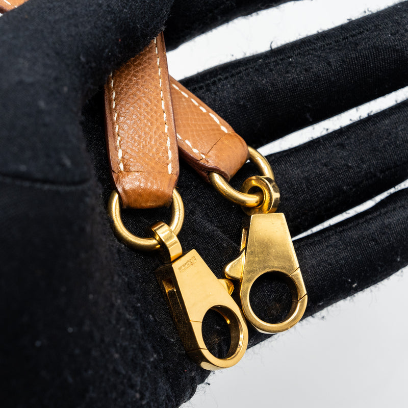 Hermes Bolide 31 Epsom Gold GHW Stamp Circle Z