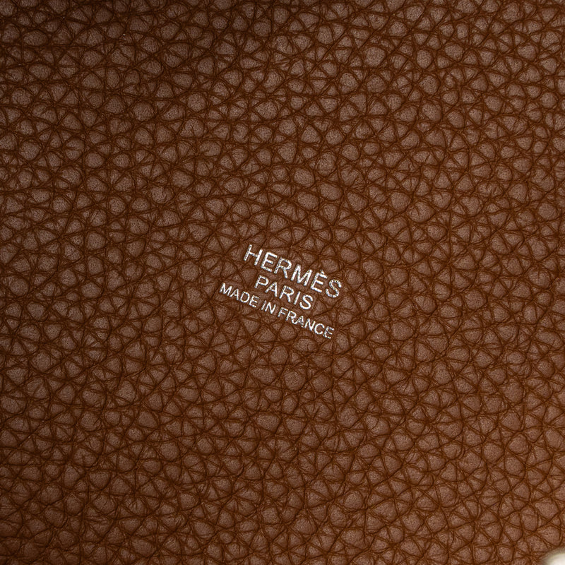 Hermes Picotin 18 Clemence Gold SHW Stamp Z