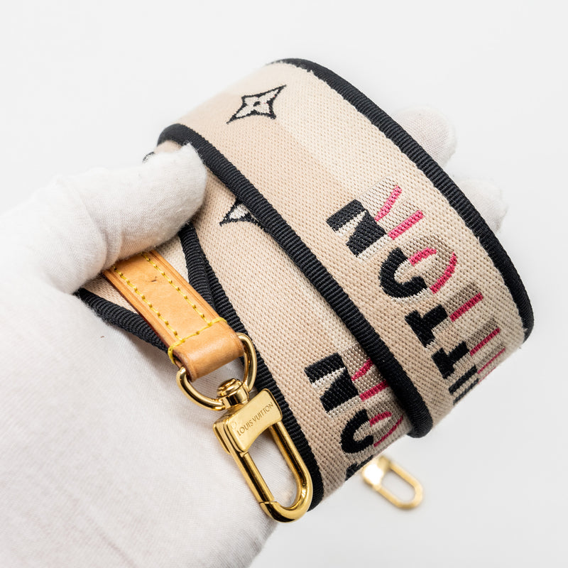 Louis Vuitton Speedy 20 bandouliere  monogram canvas black strap GHW