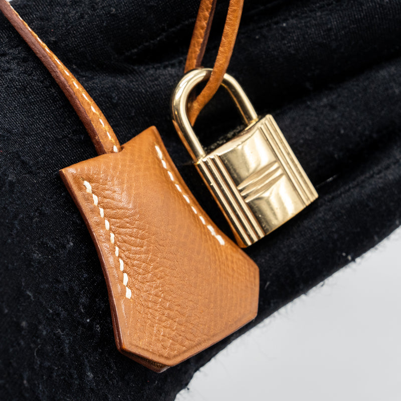 Hermes Bolide 31 Epsom Gold GHW Stamp Circle Z