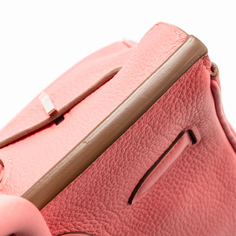 Hermes Birkin 30 Clemence Rose Lipstick SHW Stamp Square R