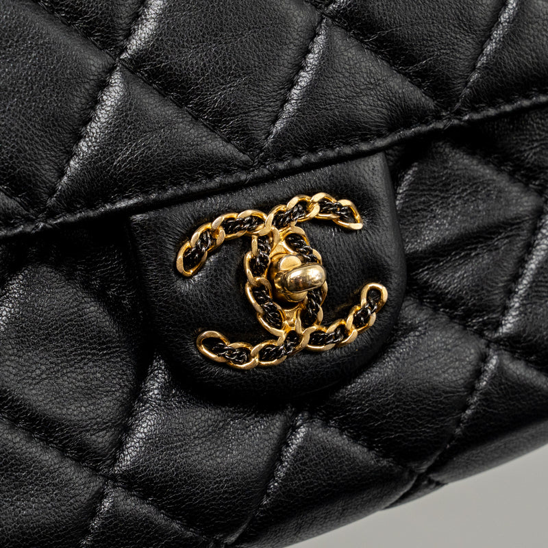 Chanel 22c Quilted Flap Bag Lambskin Black GHW (microchip)