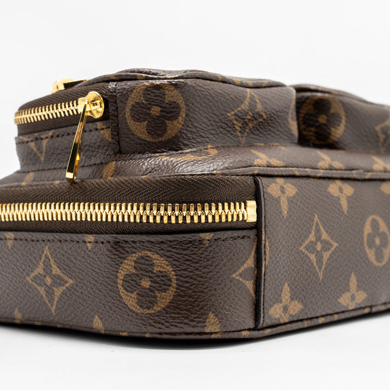 Louis Vuitton utility crossbody bag monogram canvas GHW