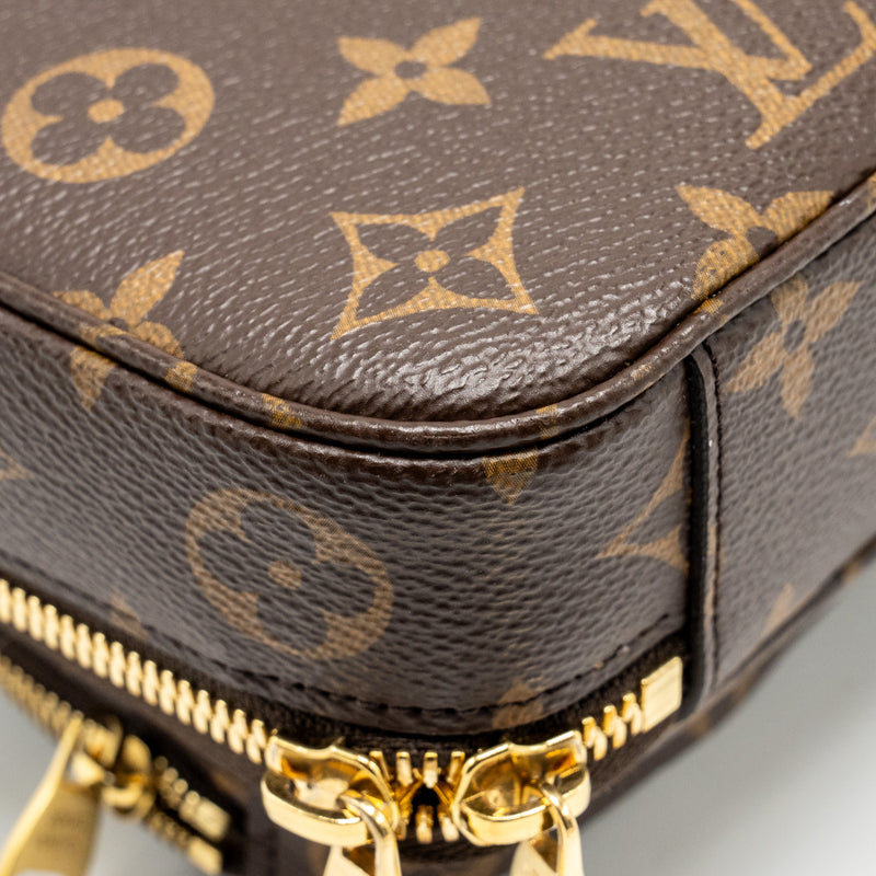 Louis Vuitton utility crossbody bag monogram canvas GHW