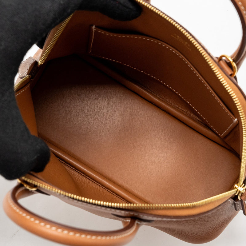 Hermes Mini Bolide Evercolor Gold GHW stamp B