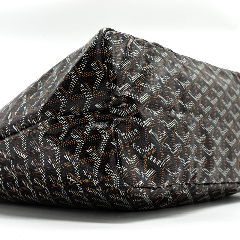 Goyard saint Louis PM tote bag goyardine canvas black /multicolured SHW