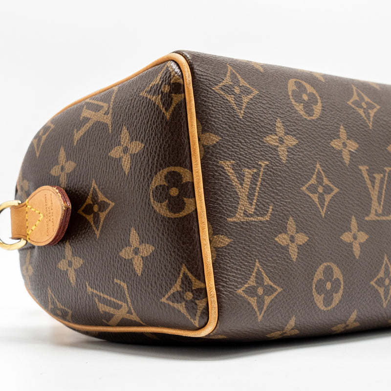 Louis Vuitton Speedy 20 bandouliere  monogram canvas black strap GHW