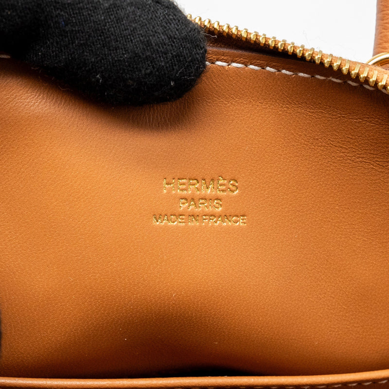 Hermes Mini Bolide Evercolor Gold GHW stamp B