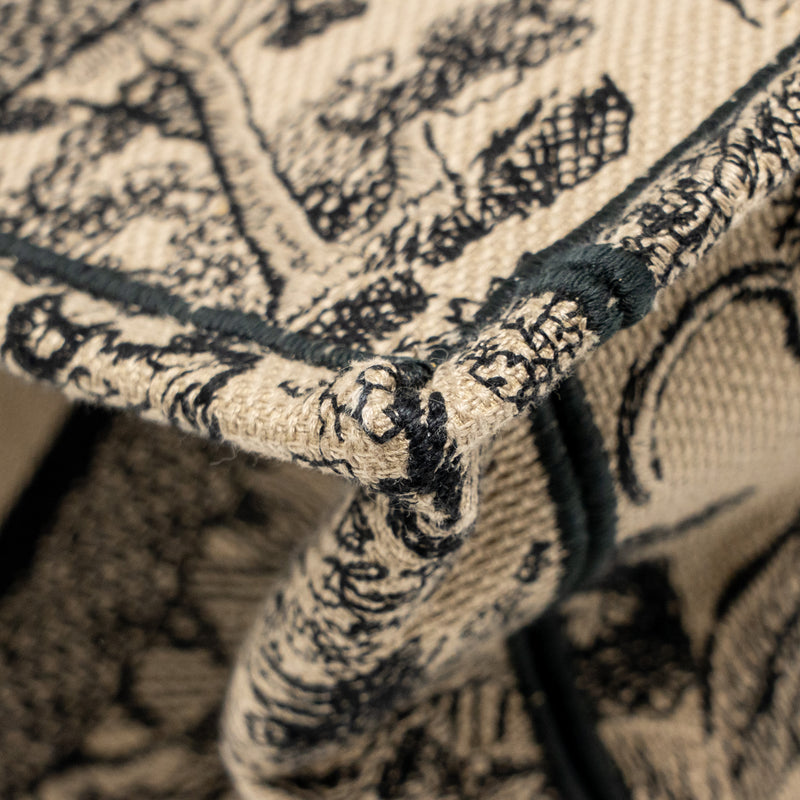 Dior Medium Dior Book Tote Toile de Jouy Reverse Embroidery Canvas Beige