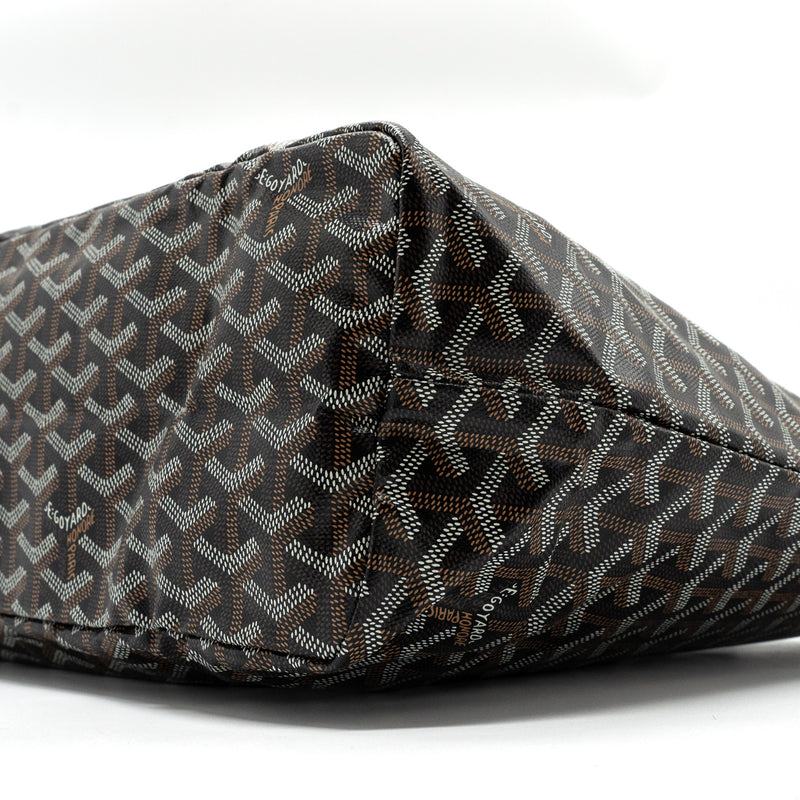 Goyard saint Louis PM tote bag goyardine canvas black /multicolured SHW