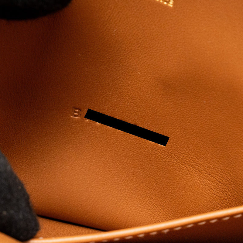 Hermes Mini Bolide Evercolor Gold GHW stamp B