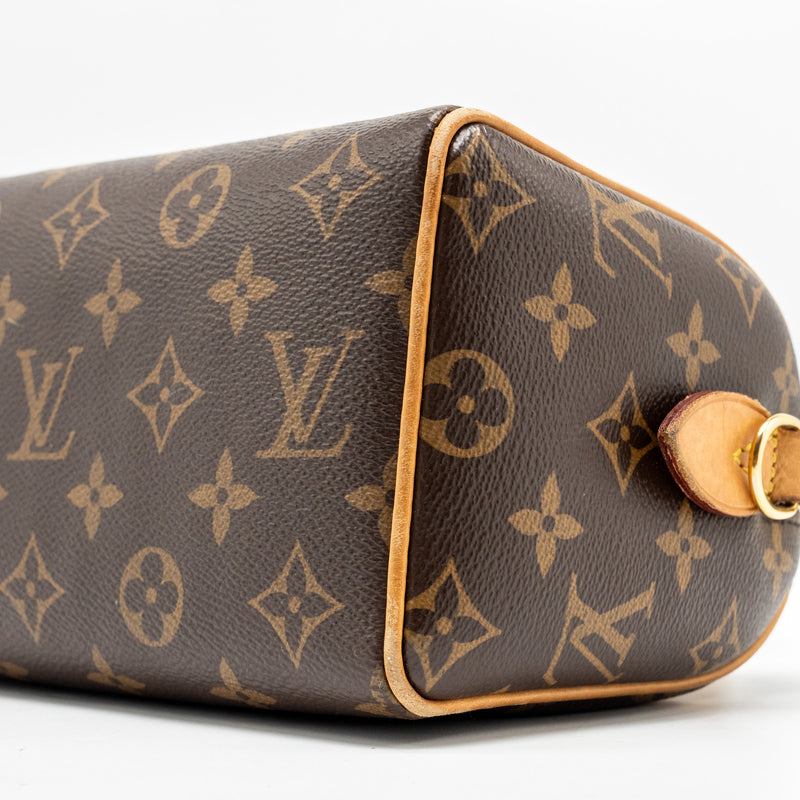 Louis Vuitton Speedy 20 bandouliere  monogram canvas black strap GHW