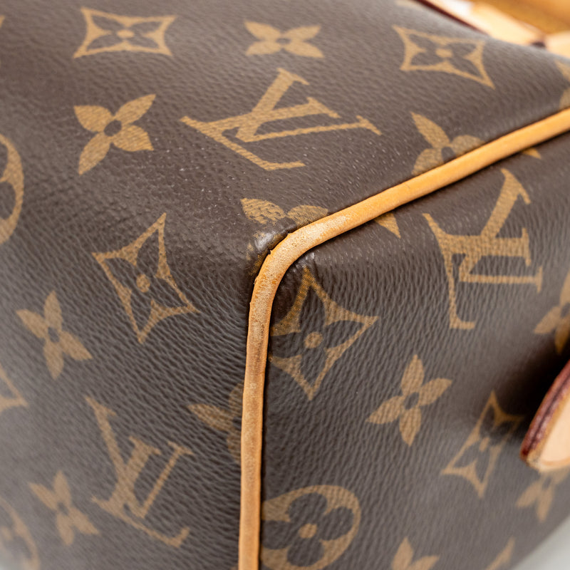 Louis Vuitton Speedy 20 bandouliere  monogram canvas black strap GHW