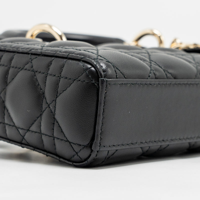 Dior Small Lady D-Joy Bag Cannage Lambskin Black LGHW