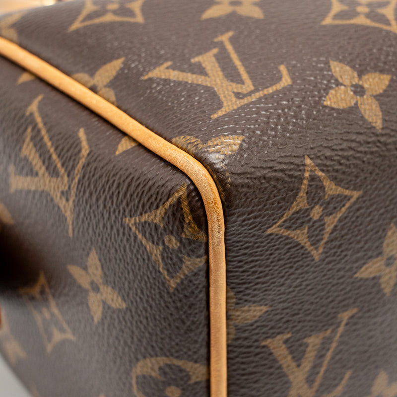 Louis Vuitton Speedy 20 bandouliere  monogram canvas black strap GHW