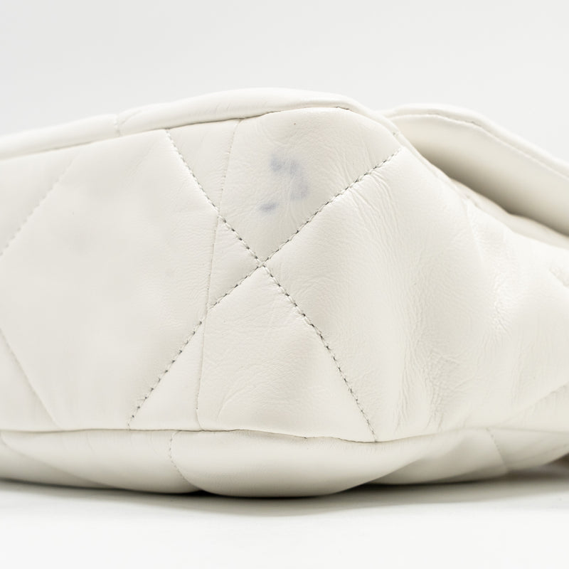 Chanel Small 19 Bag Lambskin White Multicolour Hardware
