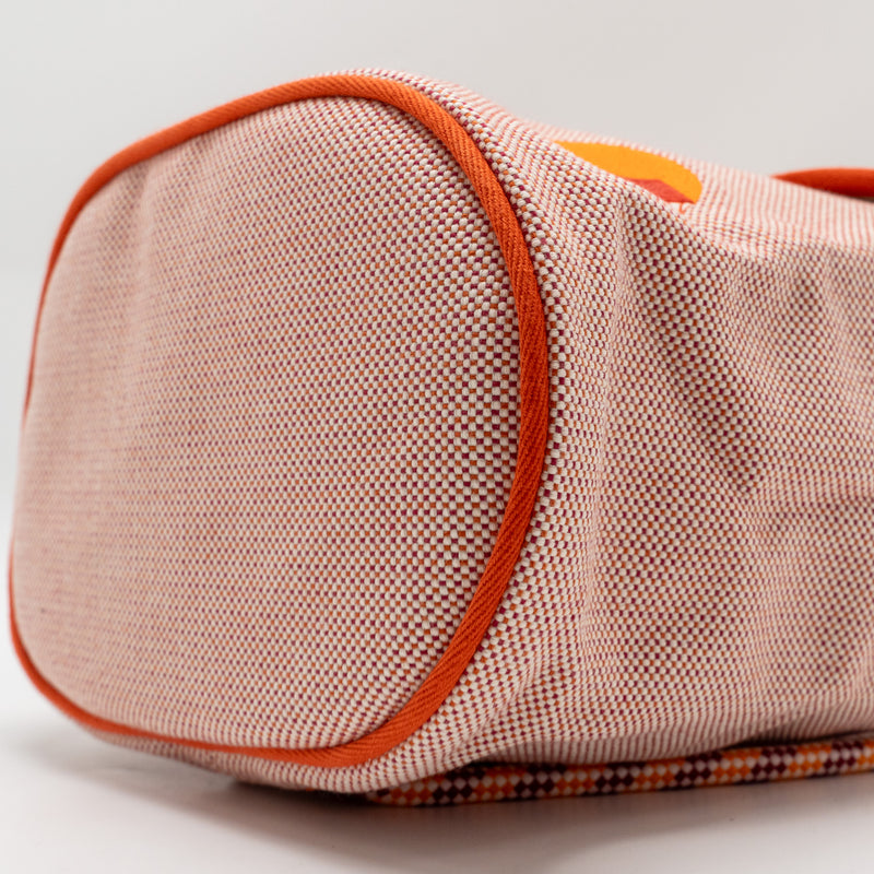 Hermes Les Cabanes backpack canvas pink / orange