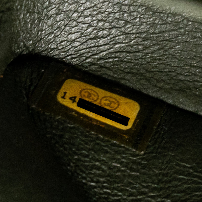 Chanel Medium Classic Double Flap Bag Caviar Olive Green SHW