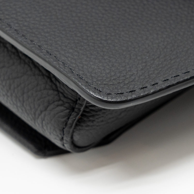 Louis Vuitton Aerogram Takeoff Sling Black Grained Calfskin Black Hardware